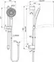 IS-Brausekombination-Idealrain-Solos-603mm-Silver-Storm-A7897GN gallery number 2